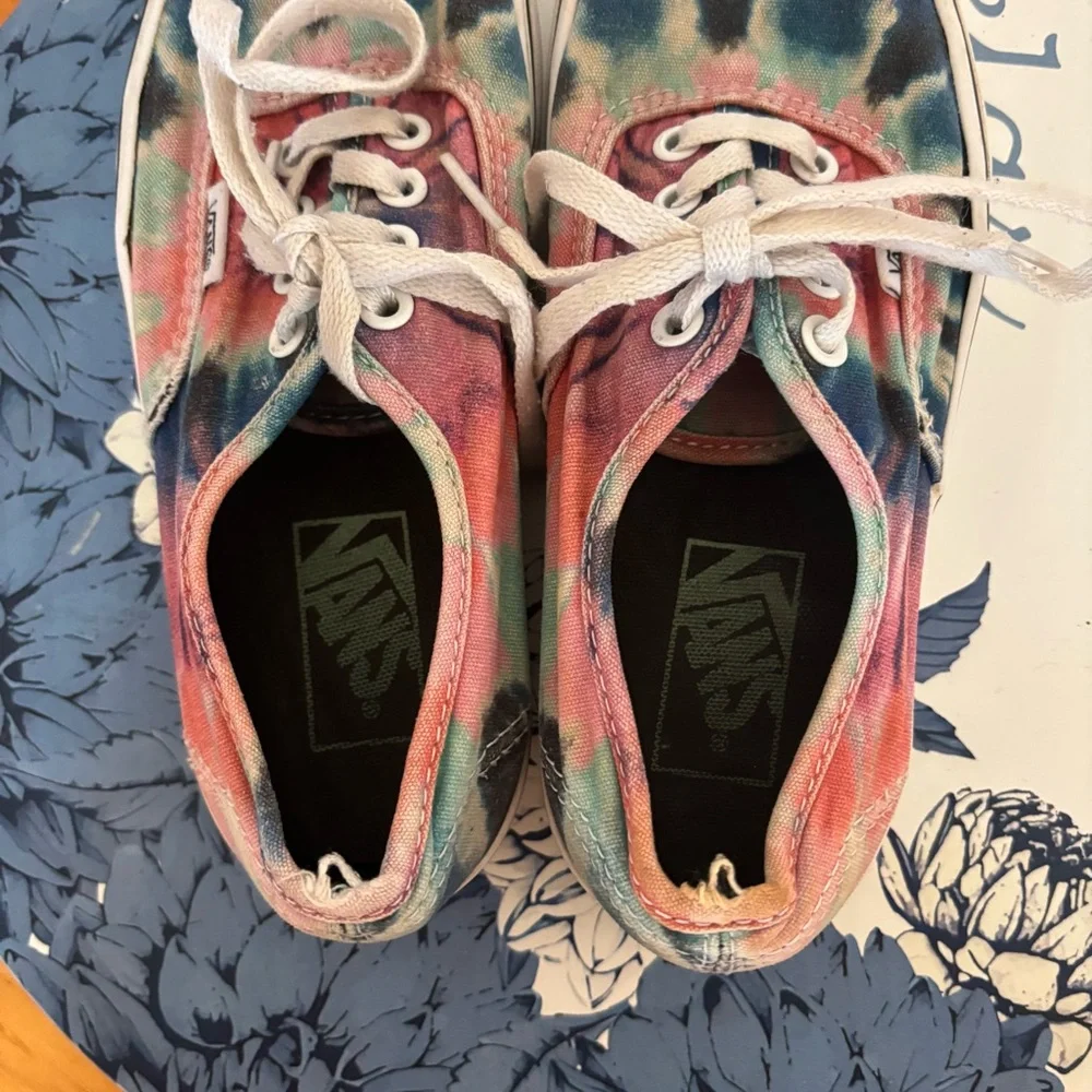 Vans Authentic Tie Dye Canvas Sneakers Size 5 Women